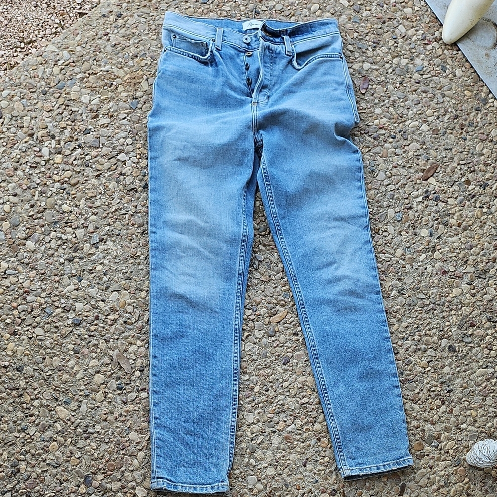 Rowan Light Blue Women’s Button Fly High Waist Jeans Size 27